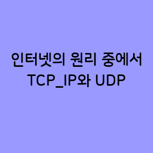TCP/IP와 UDP