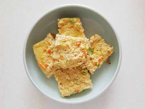  두부계란찜 ( Steamed egg and Tofu )