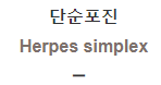  단순포진 [Herpes simplex]
