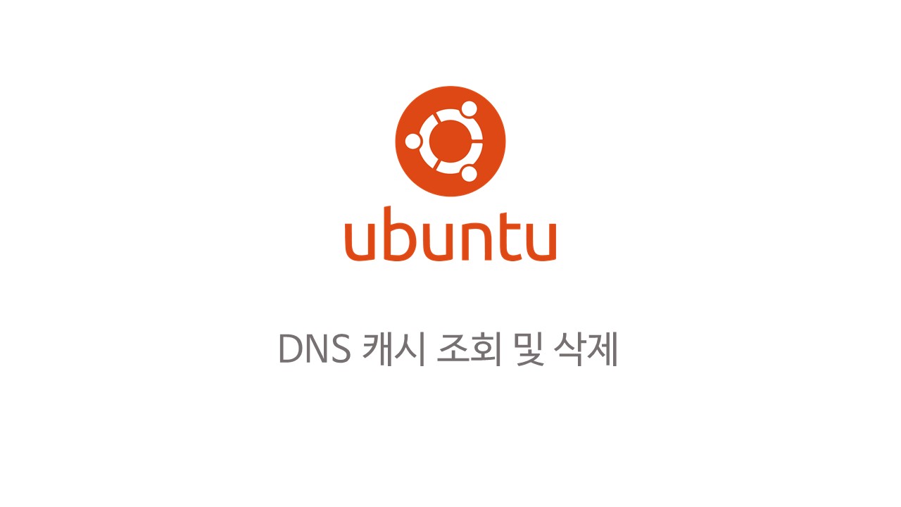  [Linux] 우분투에서 DNS 캐시 조회 및 삭제하기