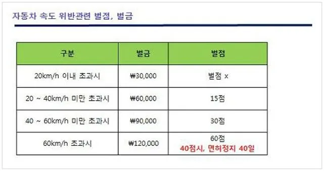 과속카메라 단속조회