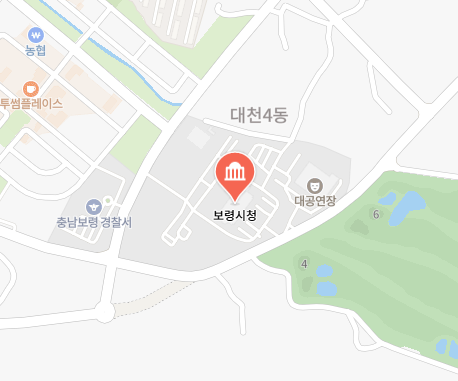 보령시 차량 등록사업소 위치