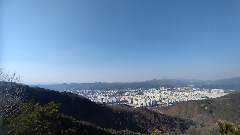 함지산에서 바라본 칠곡