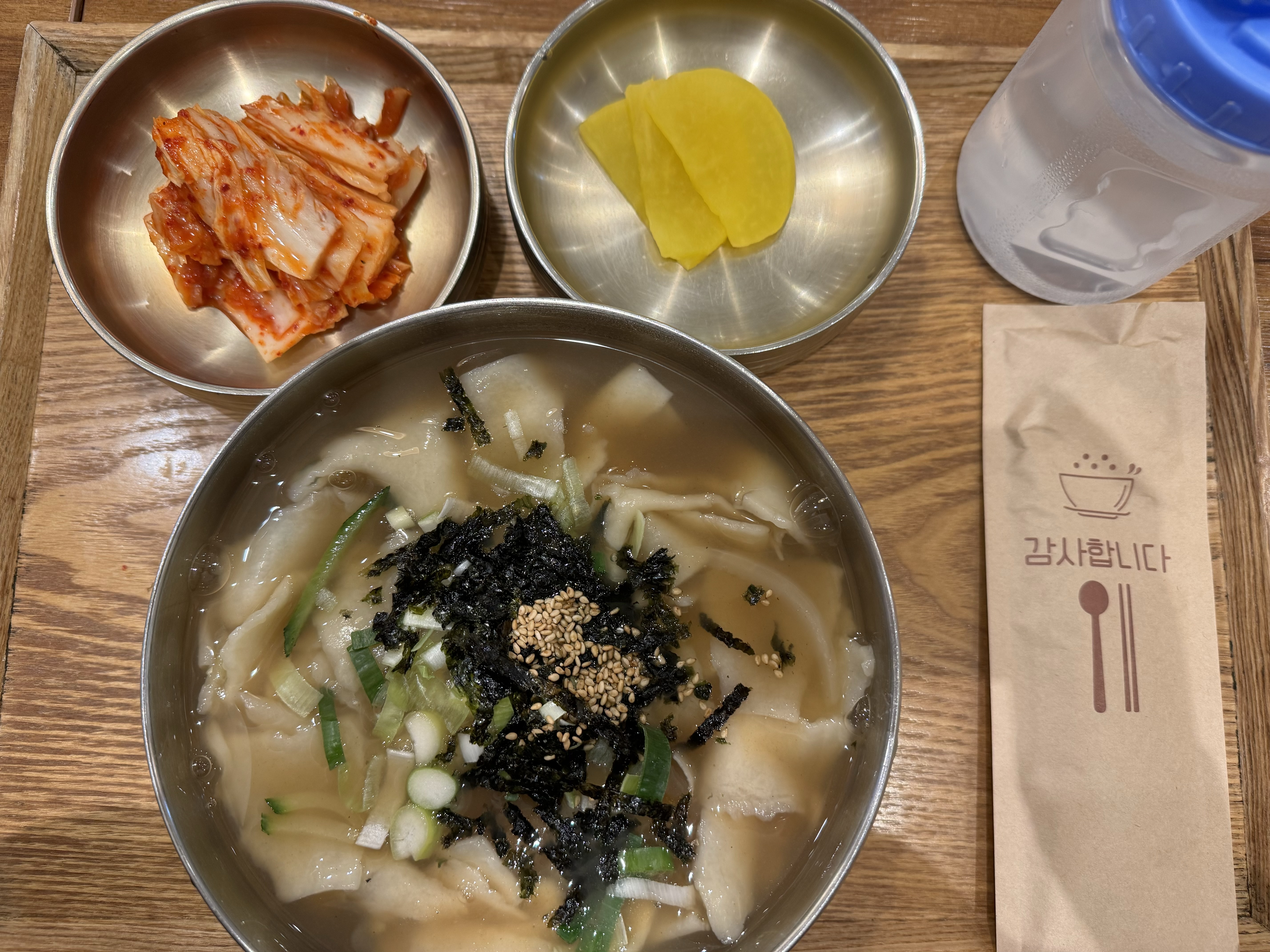 수제비 사진 항공샷