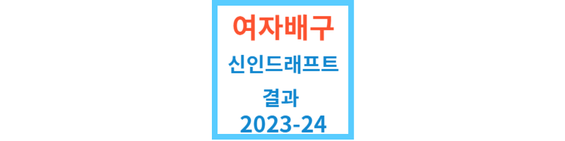 여자배구신인드래프트결과