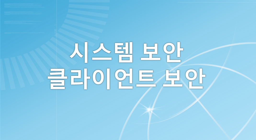 [정보보안기사] 시스템 보안 - 클라이언트 보안