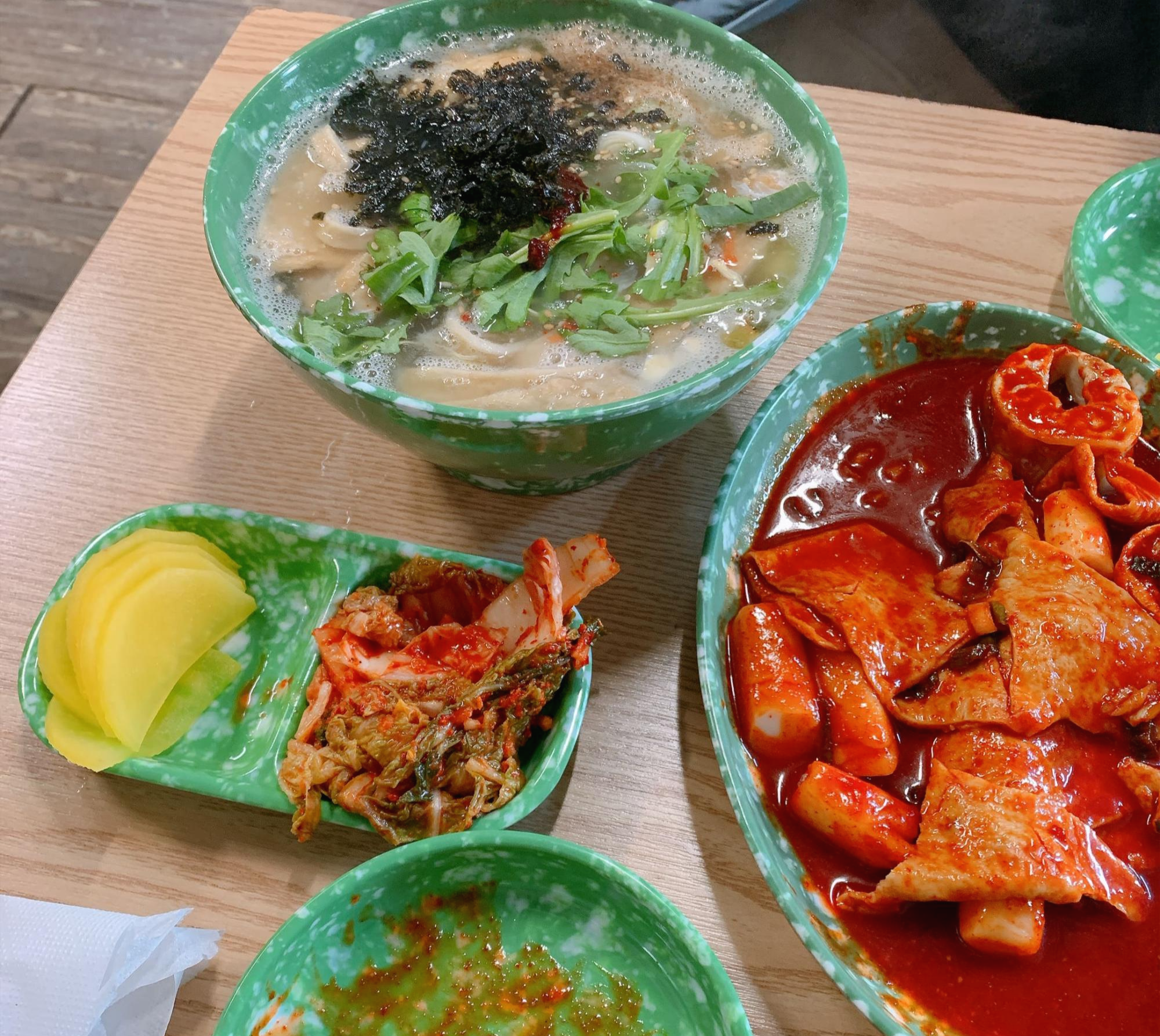 쫄우동과 떡볶이