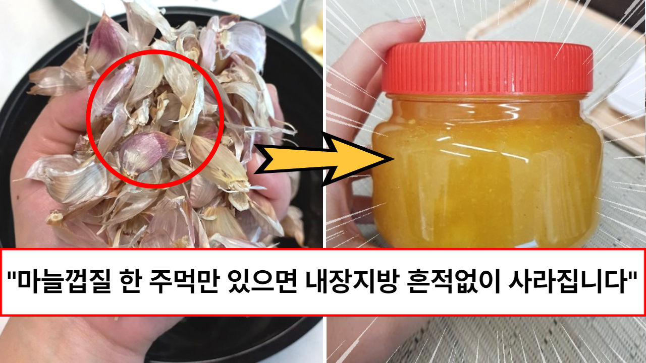 “돈보다 마늘껍질이 더 좋습니다” 암부터 내장지방까지 모두 박멸한다는 최고의 보약 마늘껍질