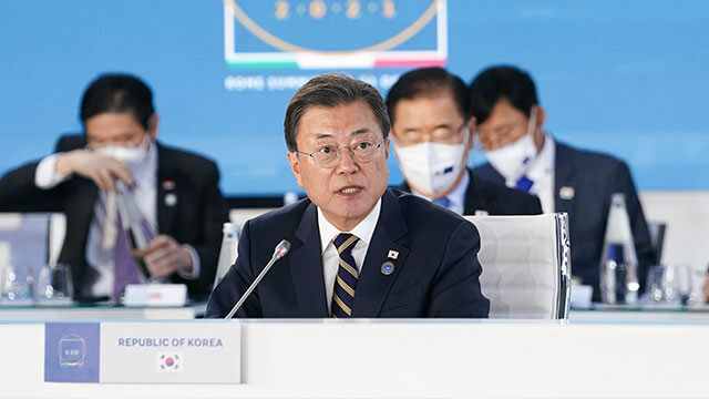 COP26에 참석한 문재인 대통령
