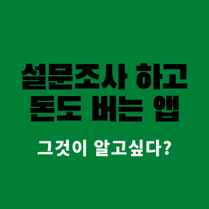  패널파워 / 짜투리 시간 설문으로 용돈 벌기 / 앱테크