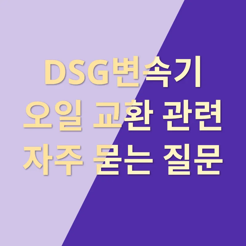 DSG변속기 오일 교환_4