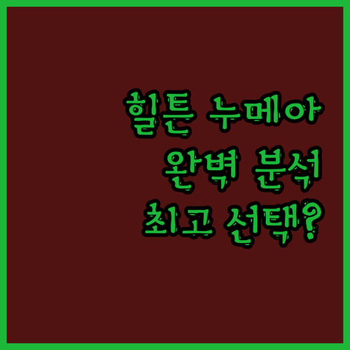 힐튼 누미 라 프로머나드 레지던스 완