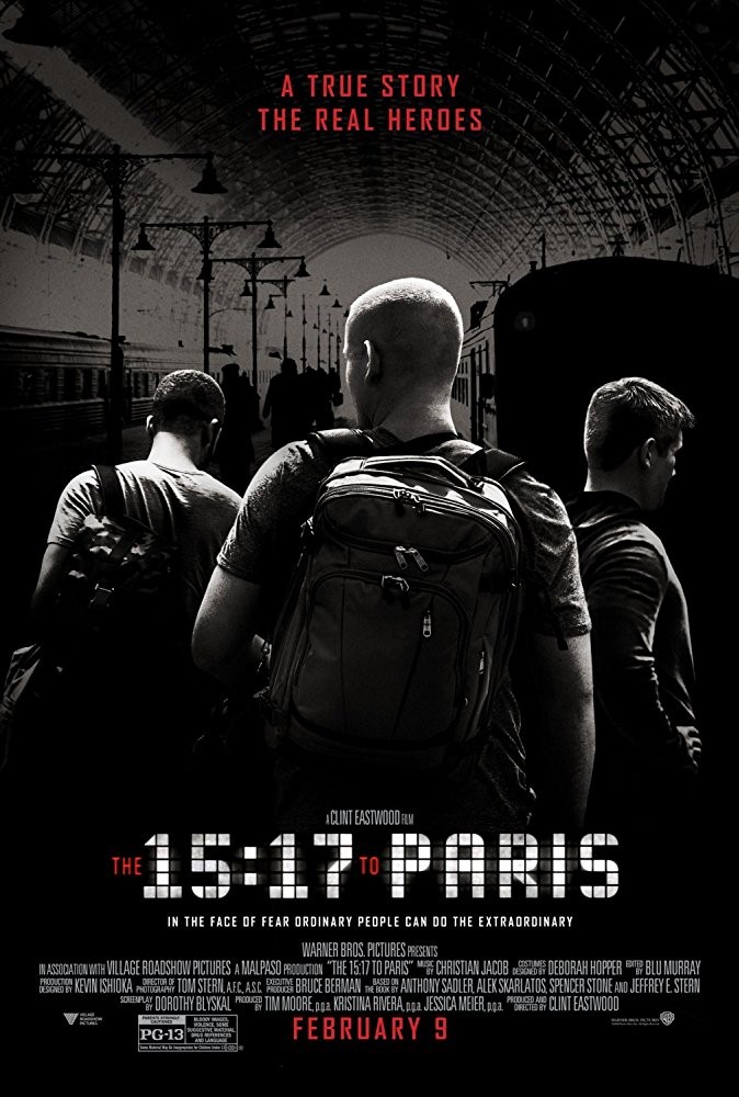 영화 &quot;15시 17분 파리행 열차&quot; 포스터