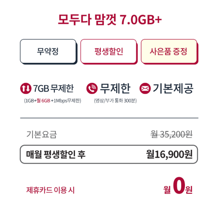 ktM모바일 (자급제 휴대폰 가능) iPhone13 알뜰폰 요금제 8