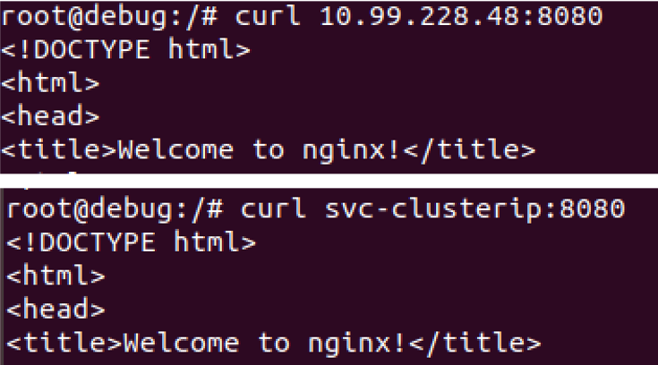 curl svc-clusterip