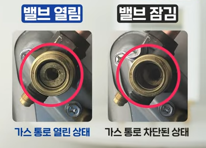 에어컨 설치 서비스 밸브 잠긴 화면 출처 :아정당 유뷰트 채널