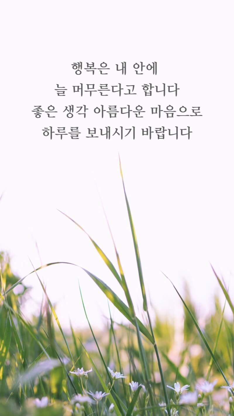 근사하고 멋있는 아침 인사 문구 이미지