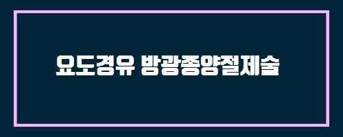  요도경유 방광종양절제술