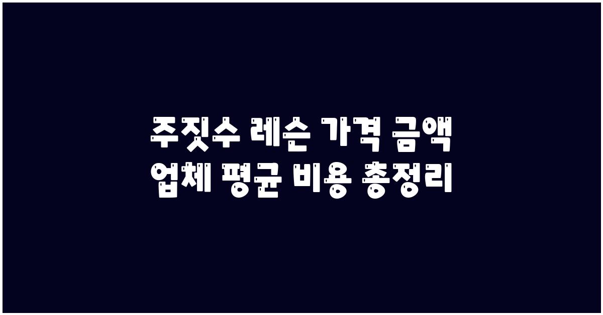 주짓수 레슨 가격 금액 업체 평균 비용