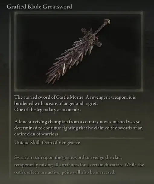  엘든 링 무기 검 잇기의 대검 위치 Grafted Blade Greatsword 얻는 방법
