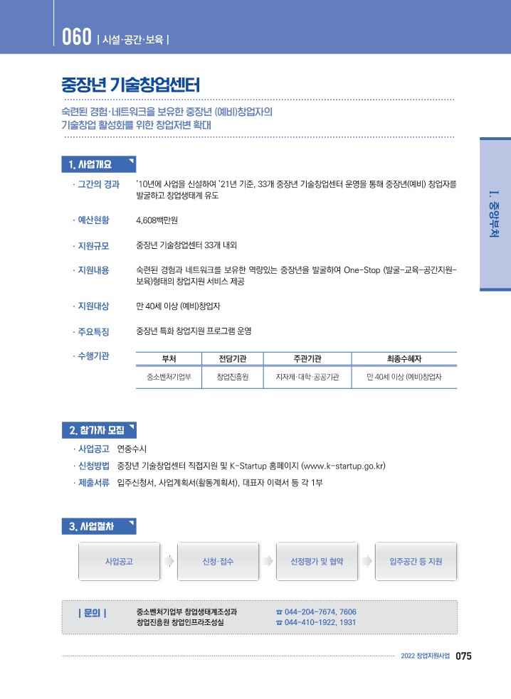  K-Startup[예비창업자] - 중장년 기술창업센터