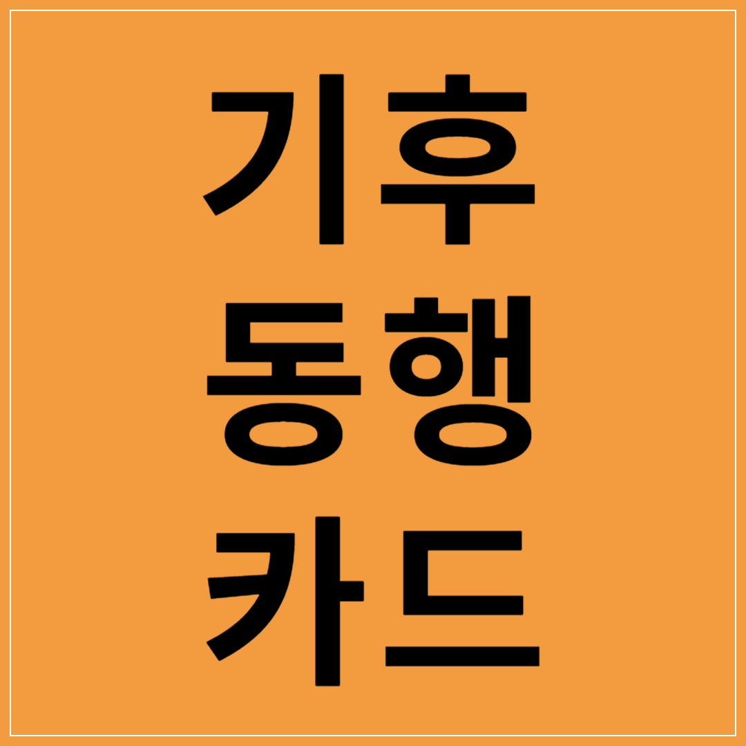 기후동행카드-가격-판매처-사용방법