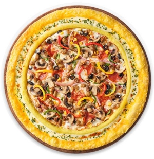 피자 헛 프리미엄 메뉴 슈퍼 슈프림 리치 골드 엣지 치즈 크러스트 미디엄 라지 사이즈