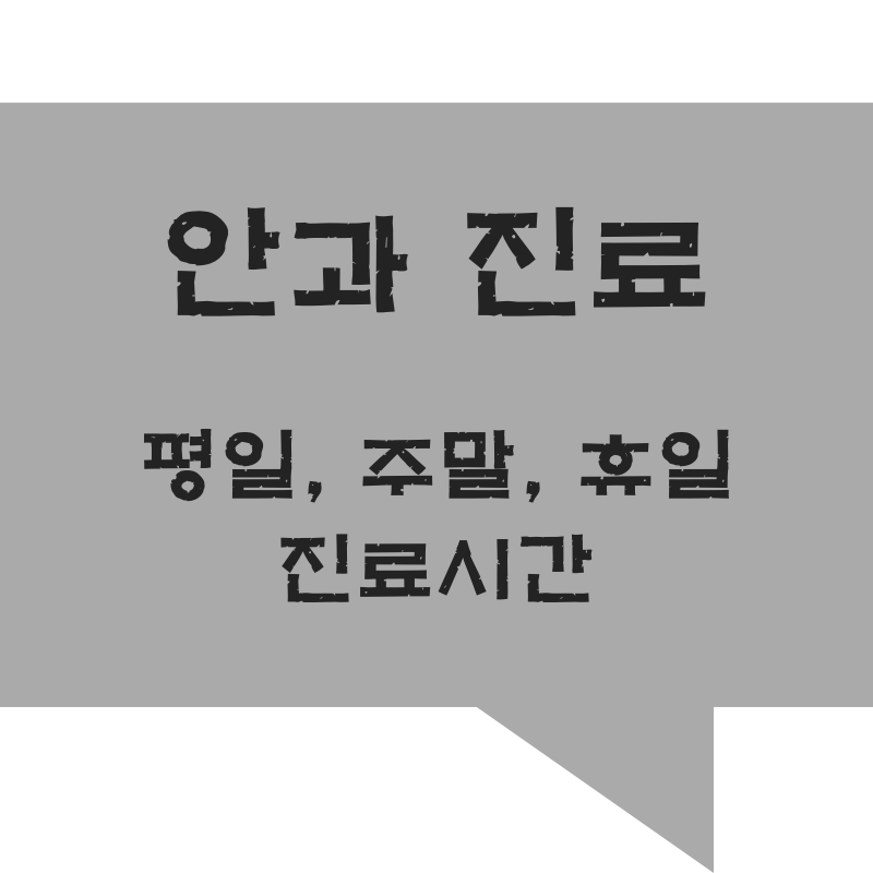  강남구 안과 의원/ 병원 현황 [ 주말 안과 진료, 일요일 안과 진료, 공휴일 안과 진료 병원 ]
