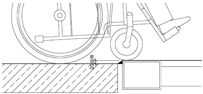 장애인 편의시설 매개시설 주출입구 높이차이 제거