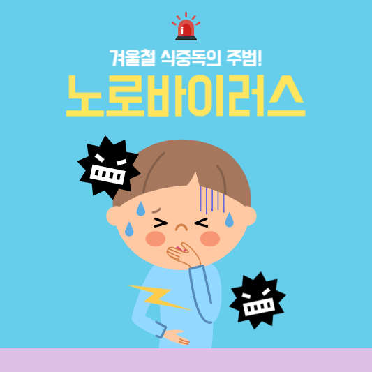  겨울철 식중독의 주범, 노로바이러스 증상, 원인, 치료 함께 알아봐요!