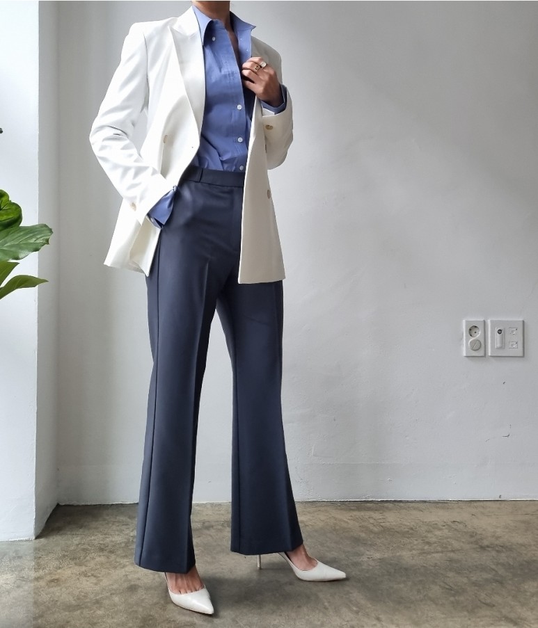 색상 배색 품절상품과 배송지연안내 - 메종셔츠 ( 블루색상 27