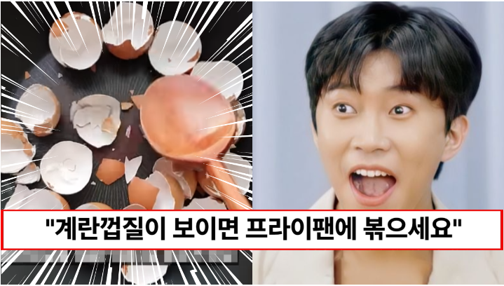 “계란 껍질을 프라이팬에 볶아보세요” 버릴게 하나 없는 계란 껍질 화분 활용법 2가지