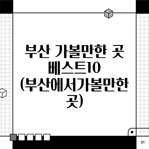 부산 가볼만한 곳 베스트10 (부산에서가볼만한 곳)