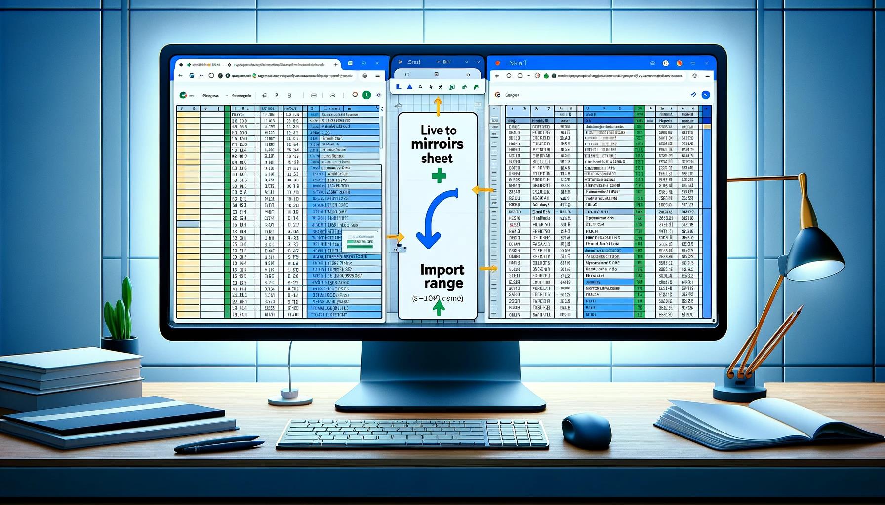 구글시트 시트1 데이터를 시트2에 미러링처럼 나오게 하는 방법