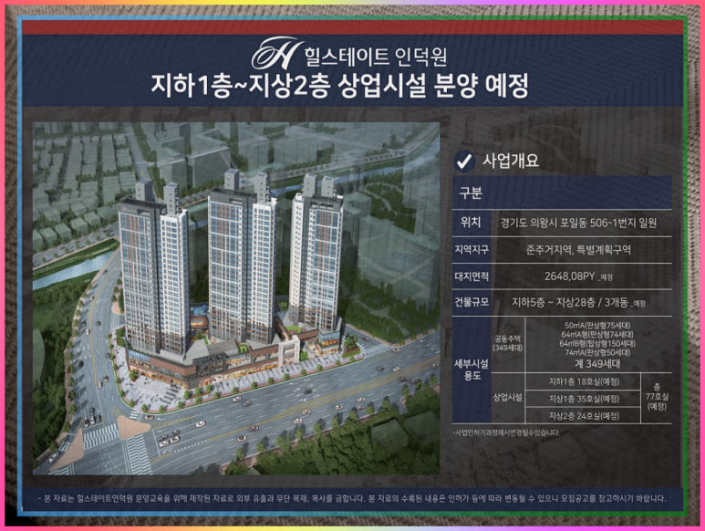 민간 임대아파트 분양 힐스테이트 인덕원 민간임대