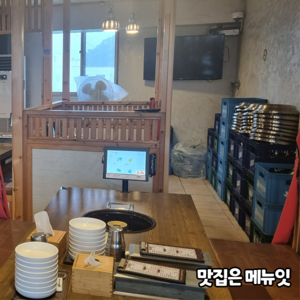  일미닭갈비파전 닭갈비집 테이블오더 메뉴잇 설치 사례