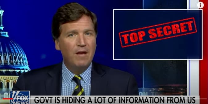 터커 칼슨: 미 정부의 은폐...&quot;투명성이 1.6 사태의 유일한 해결책&quot; VIDEO: Tucker Carlson: You aren&#39;t allowed to know what the government is doing