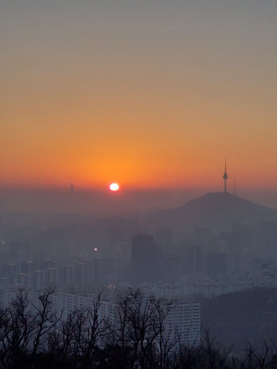  서울 일출 명소 : 안산 새해 해돋이