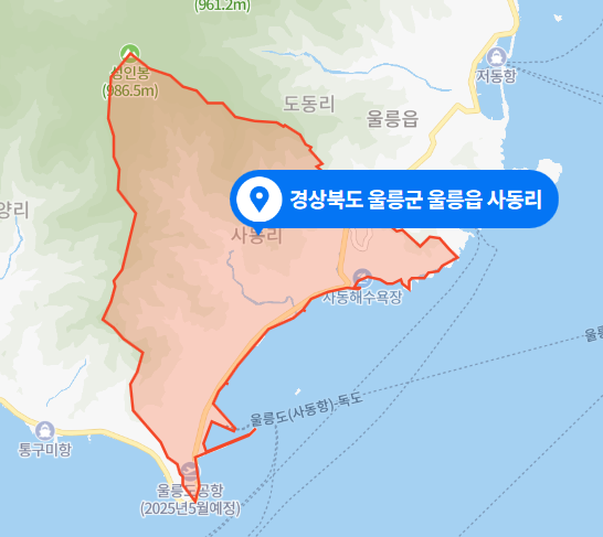  경북 울릉군 울릉읍 사동리 두리봉 부근 계곡 사망사건 (2021년 3월 20일)