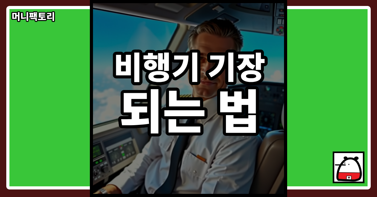 비행기기장되는법