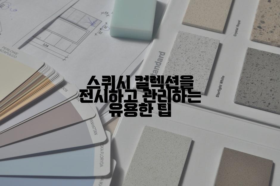 스퀴시 컬렉션을 전시하고 관리하는 유용한 팁