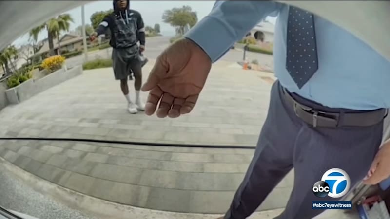  역시 한국해병대...퇴역군인, 미국에서 강도 3명 격퇴 VIDEO: 3 men follow Marine veteran to OC home and attempt robbery