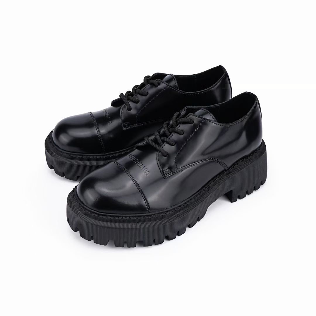  [BALENCIAGA] 발렌시아가 트랙터 레이스업 더비 슈즈 615697 WA8E9 1000