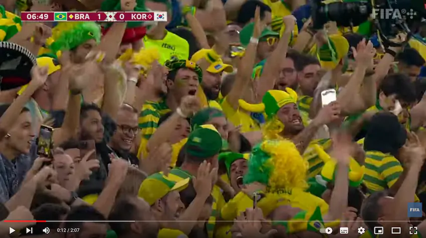피파 공식채널 유튜브 한국 브라질 16강 경기 제목 브라질 vs 크로아티아