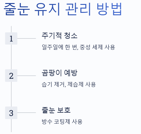 줄눈 유지 관리 방법
