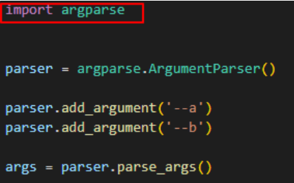 argparse import