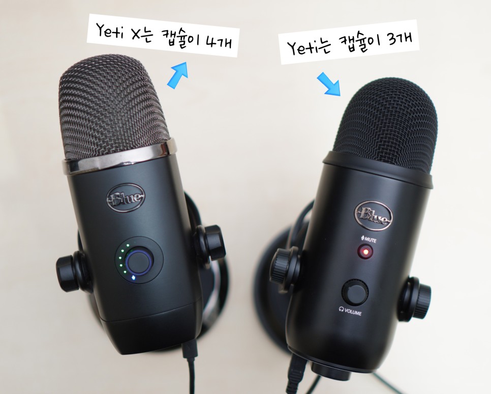 blue ASMR 마이크 BLUE Yeti X와 블루 예티 5