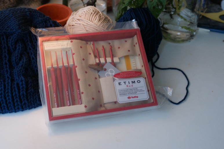 버터6 크림베이지피 콕블루 (바늘이야기키트) 대바늘뜨기 - 니트버킷햇, 8