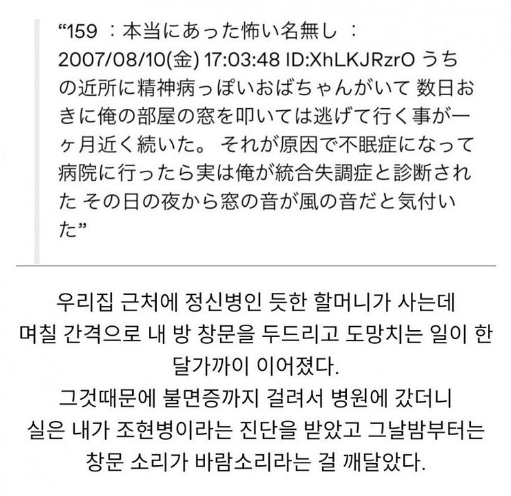  어떤 일본인의 조현병
