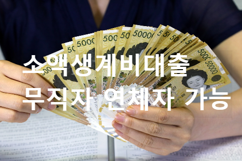  소액생계비 대출 무직 연체자 신청 센터